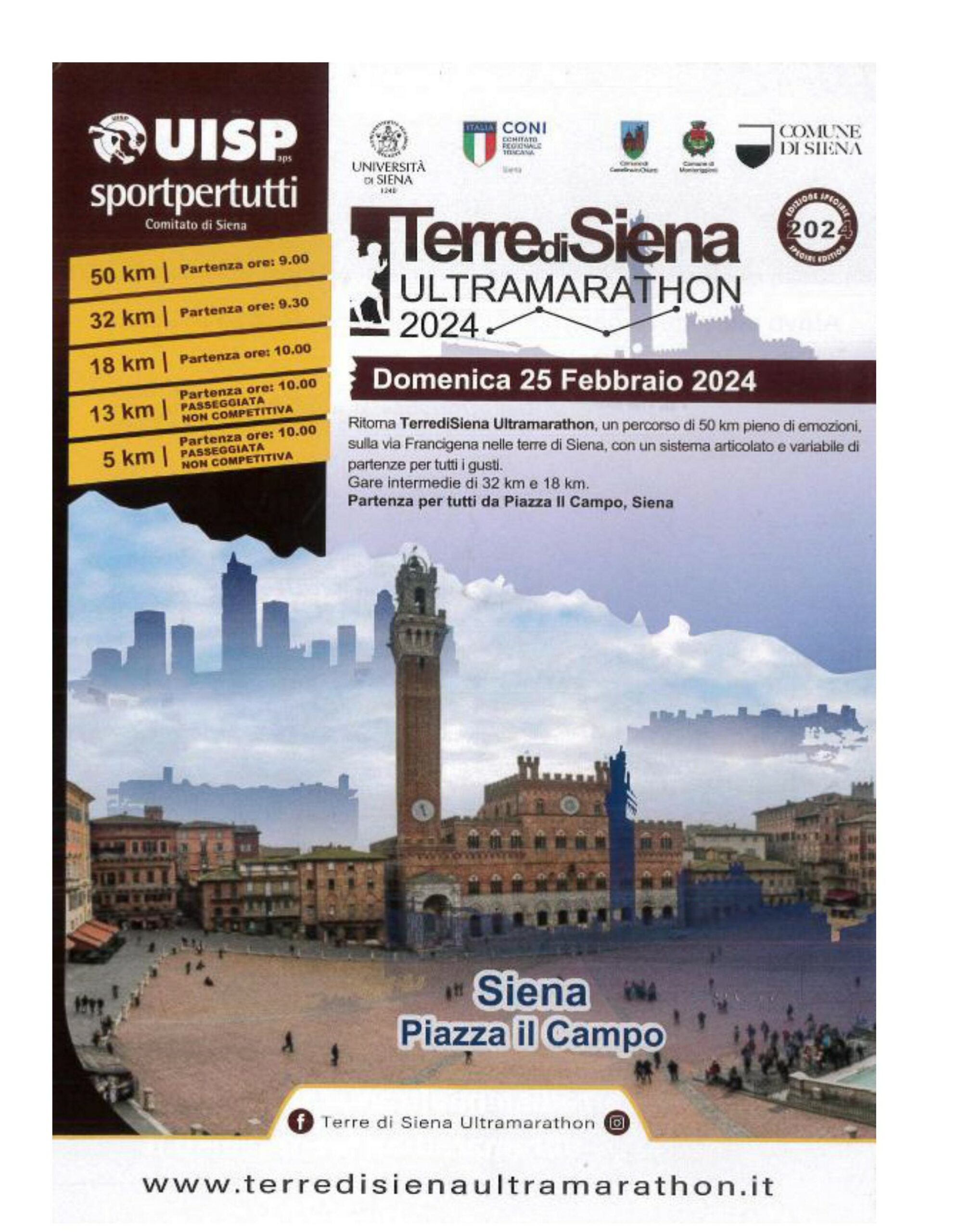 Terre di Siena Ultramarathon 2024, apertura iscrizioni